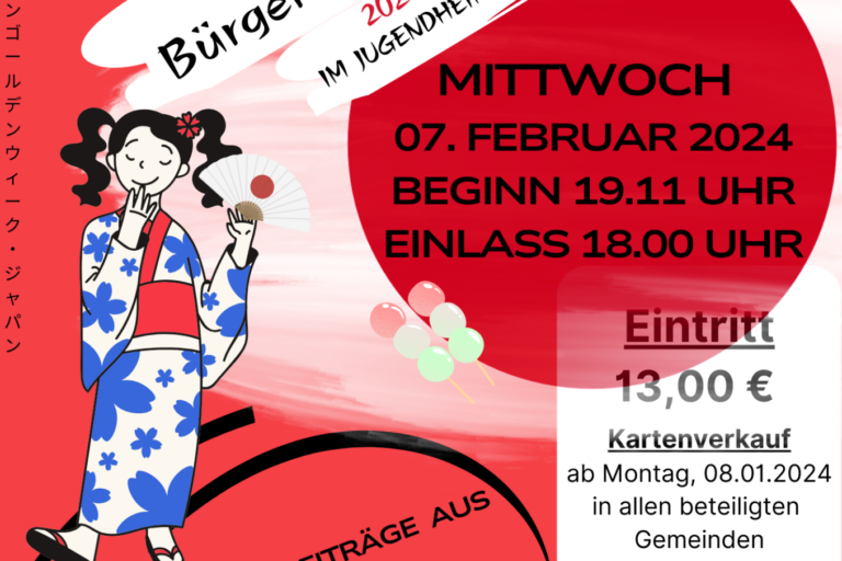 Plakat zur Bürgermeisterfastnacht 2024