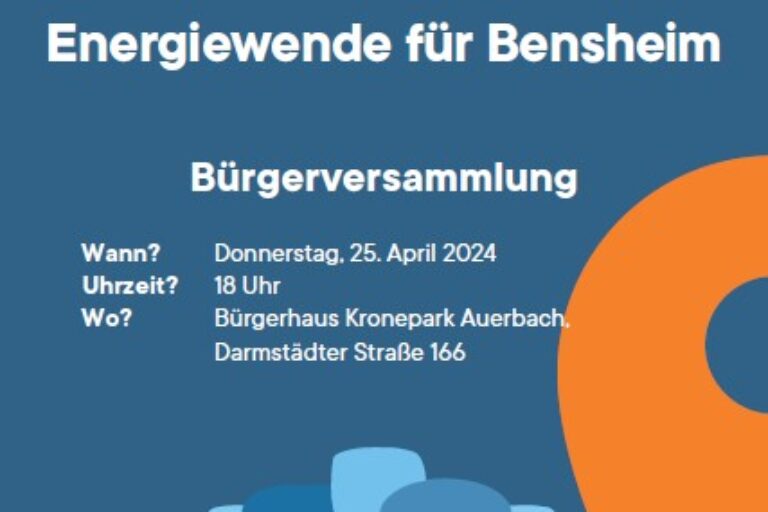Plakat zur Bürgerversammlung