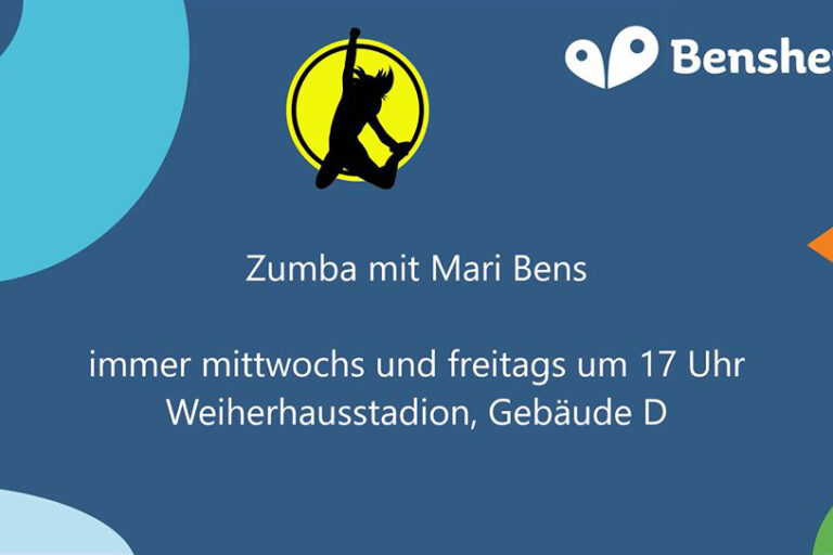 Plakat zum Zumba-Kurs
