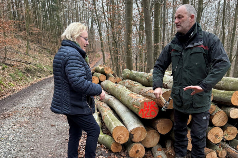 Erste Stadträte Frau Rauber-Jung und Förster Dirk Ruis-Eckhardt