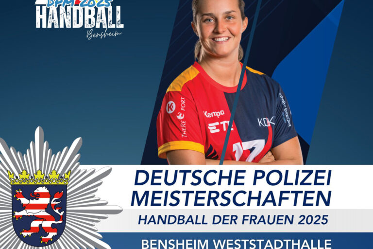 Plakat Deutsche Polizeimeisterschaft im Handball der Frauen
