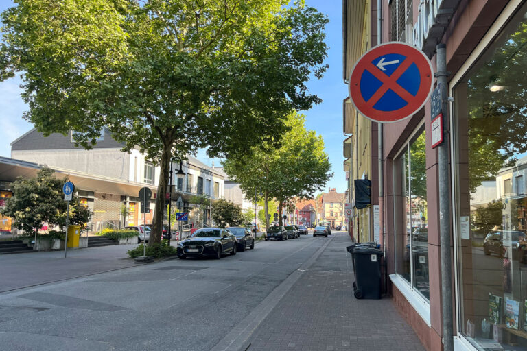 Die Promenadenstraße in Bensheim wird zur Einbahnstraße.