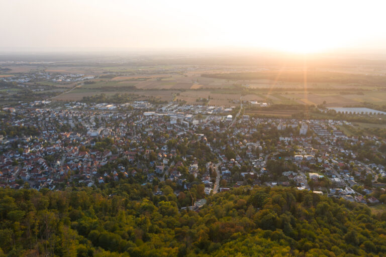 Blick auf die Stadt Bensheim
