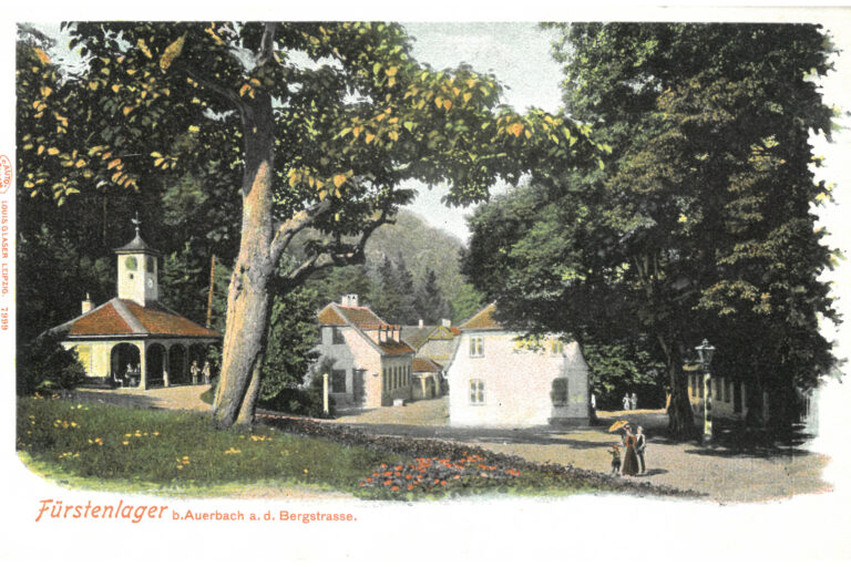 Postkarte vom Fürstenlager aus 1900