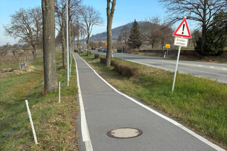 Radweg an der B3