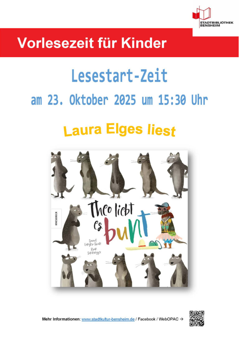 Plakat zur Lesestart-Zeit