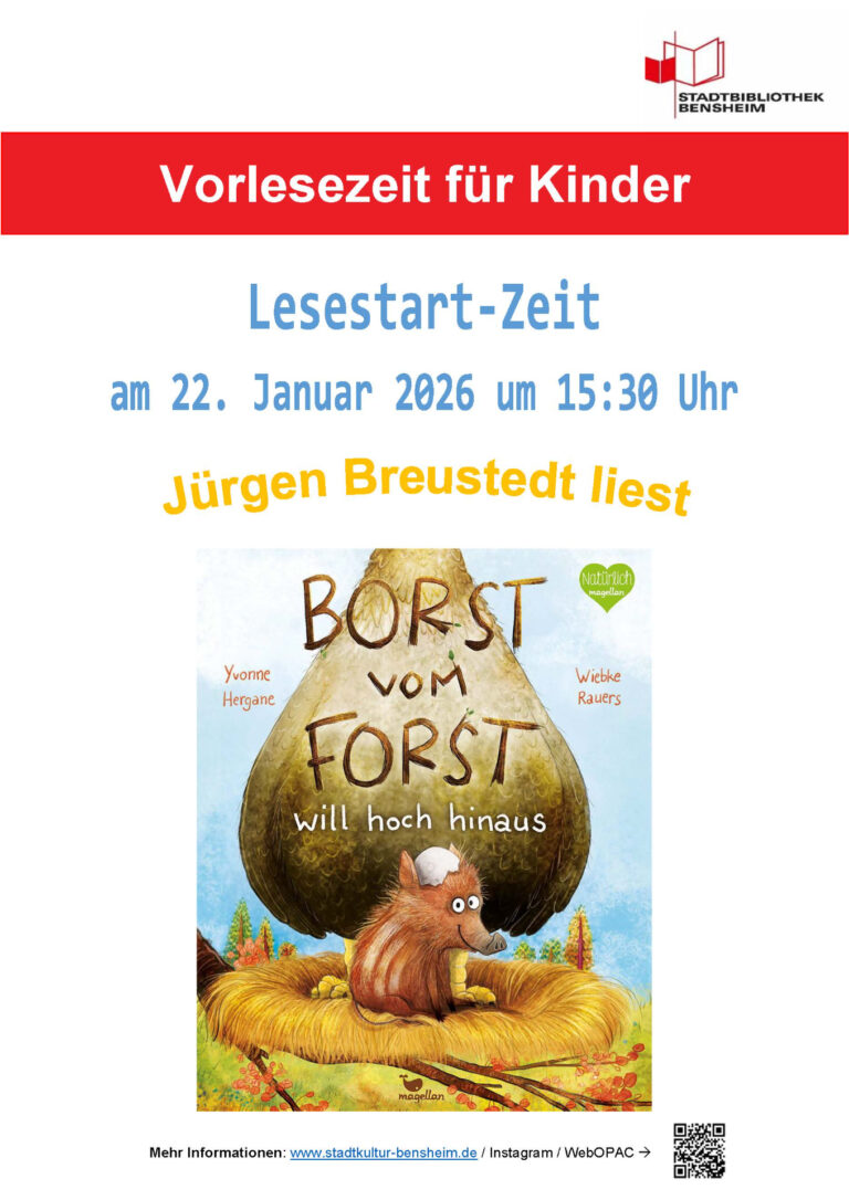 Plakat zur Lesezeit
