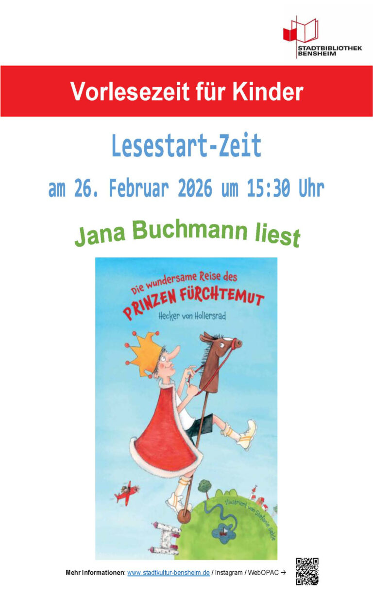 Plakat zur Lesestart-Zeit