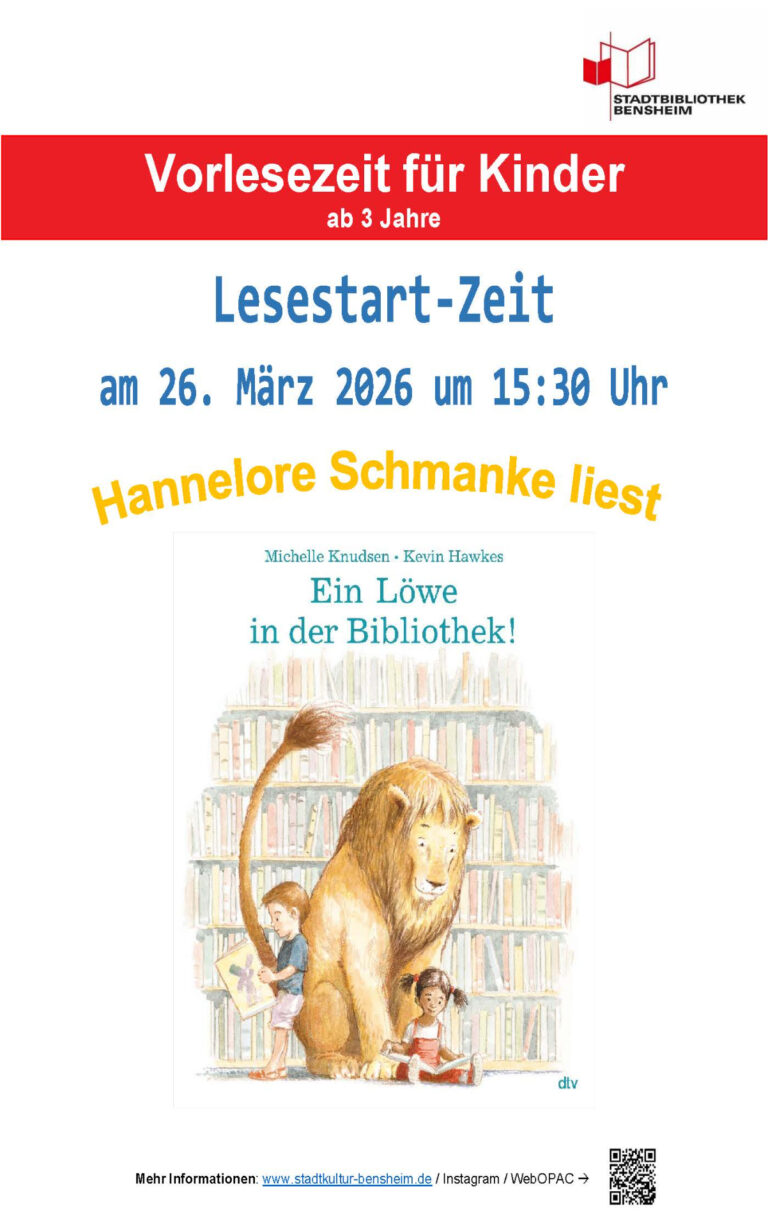 Plakat zur Lesestart-Zeit im März