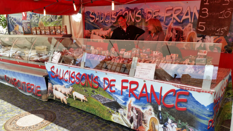 Stand auf dem Gourmetmarkt