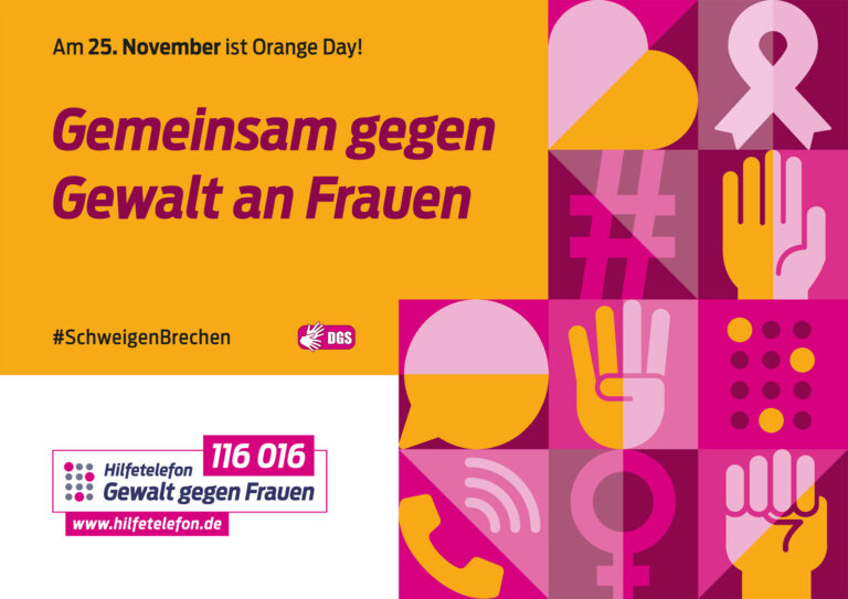 Aktionsschild Hilfetelefon