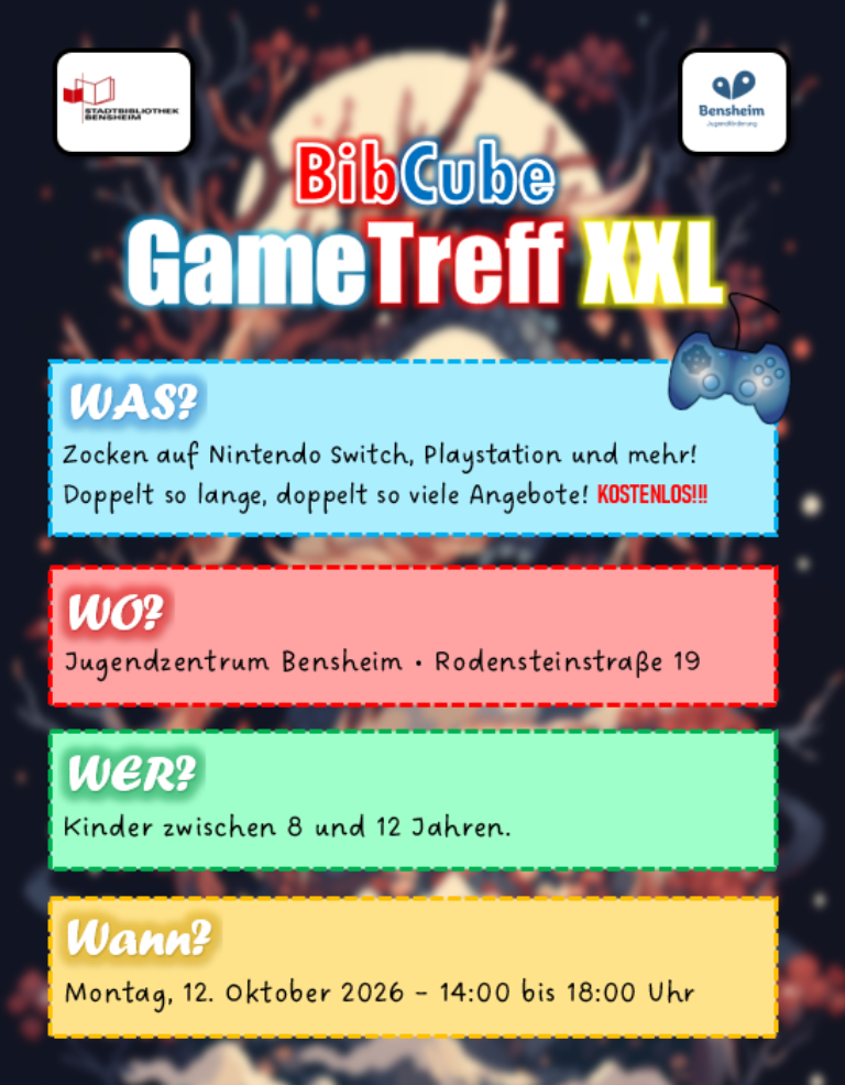 Plakat zur BibCube XXL